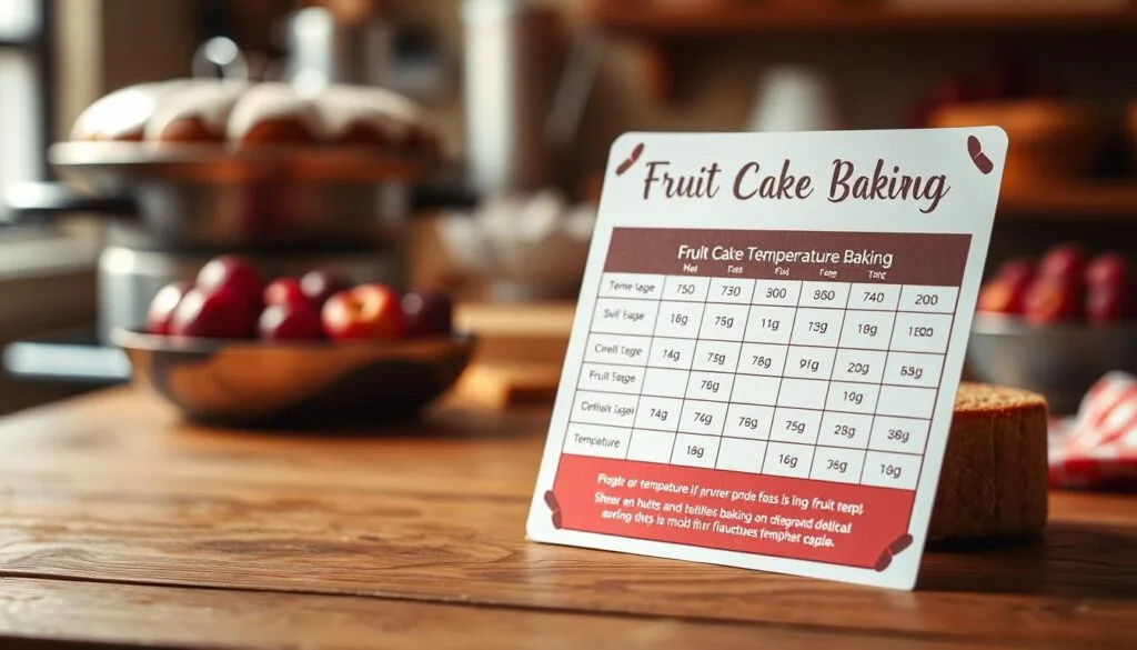 Fruit Cake Baking Temperature Guide