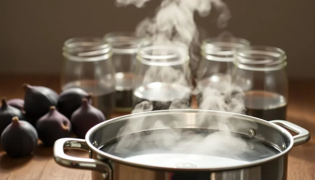 Jar Sterilization for Organic Fig Preserves Jar Sterilization for Organic Fig Preserves