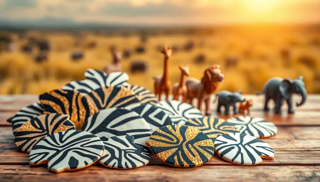Safari Themed Zebra Cake Decorations
