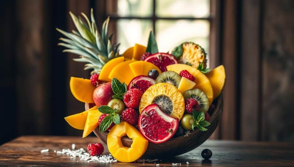Creative Tropical Fruit Cup Variations