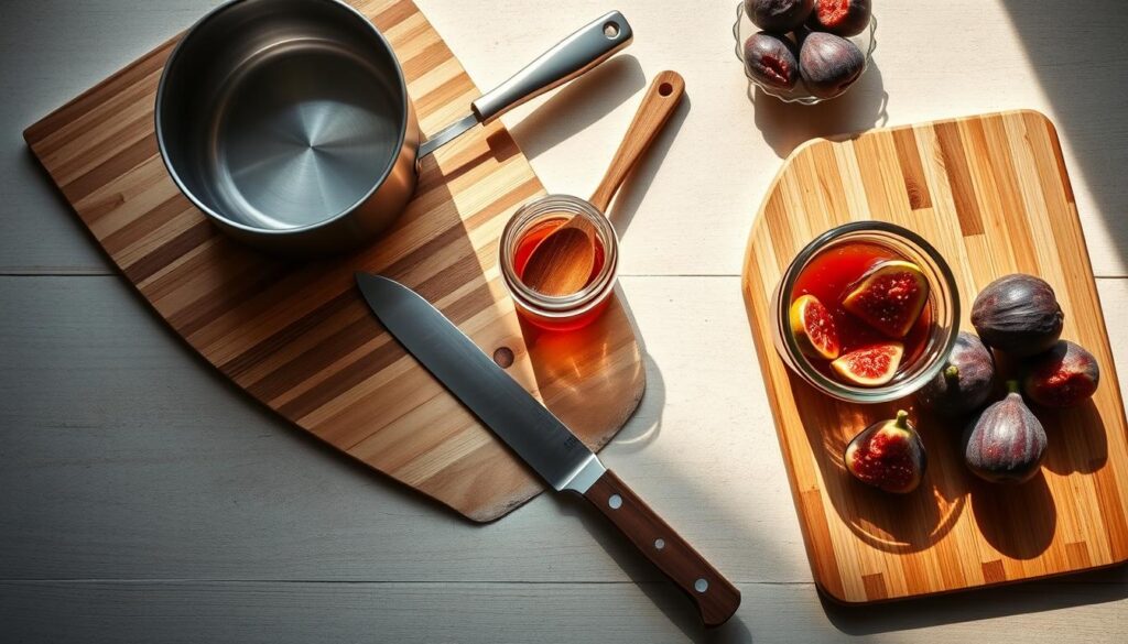 Fig Jam Preparation Tools