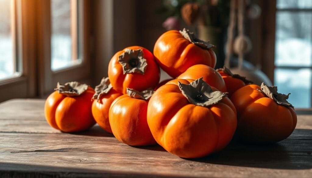 Fresh Persimmons Winter Fruit