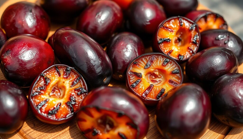 Grilled Plums from Prunus Varieties