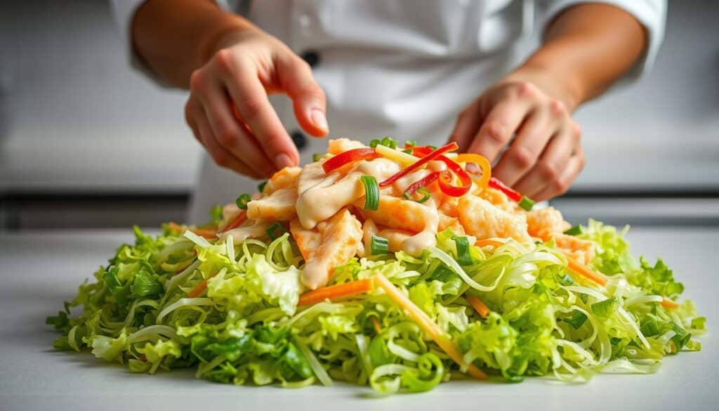Kani Salad Assembly Process