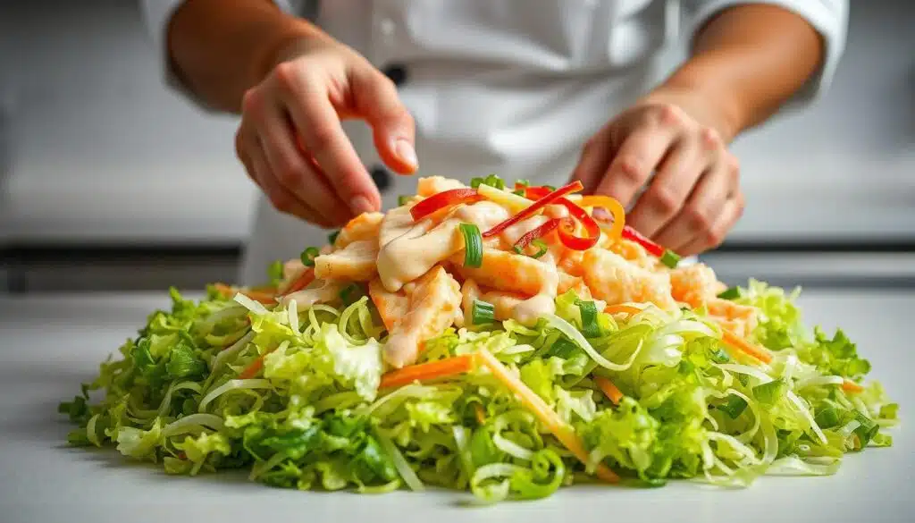 Kani Salad Assembly Process Kani Salad Assembly Process