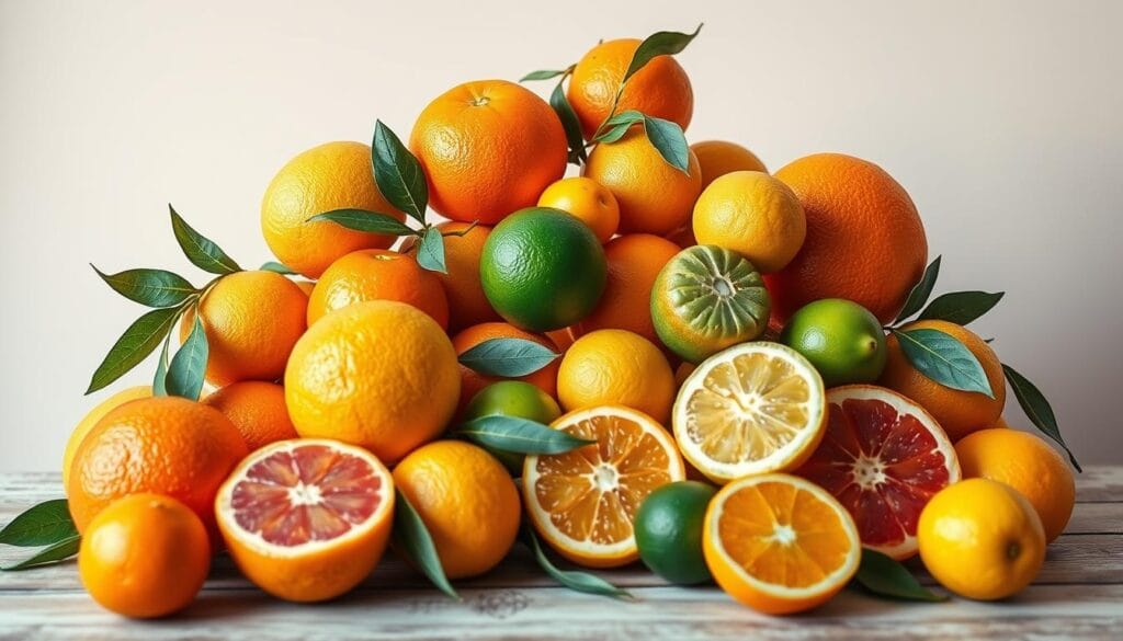 Seasonal Citrus Fruits Display