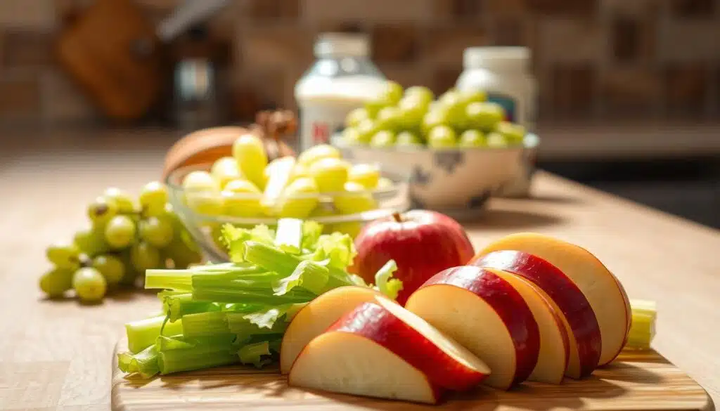 Waldorf Salad Ingredient Preparation