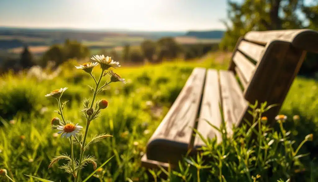 Chamomile Tea in Garden