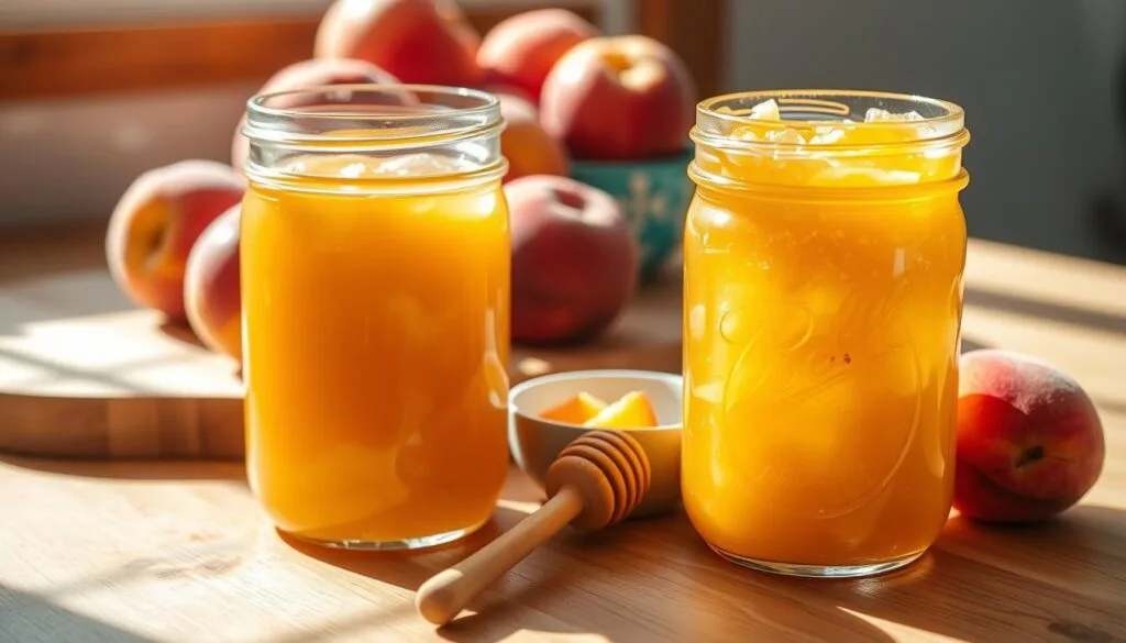 Peach Honey Jam Preparation