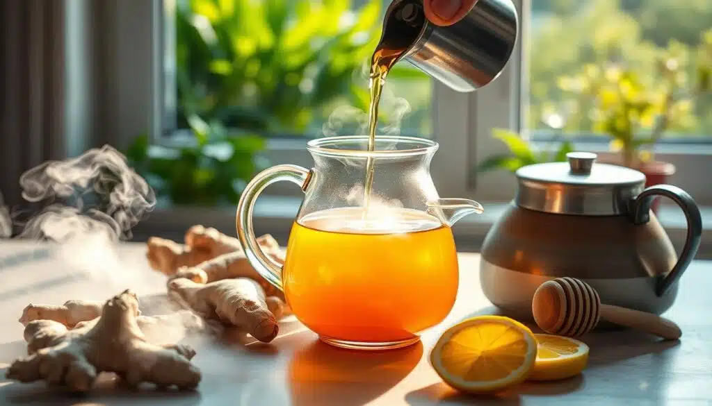 ginger tea preparation