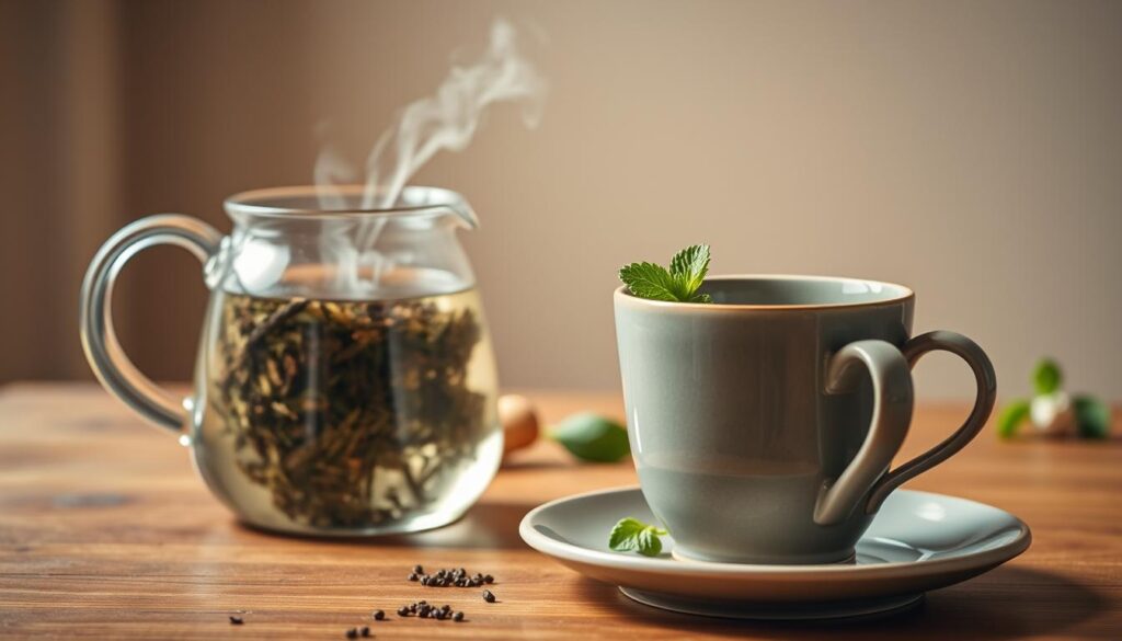 herbal tea brewing preparation