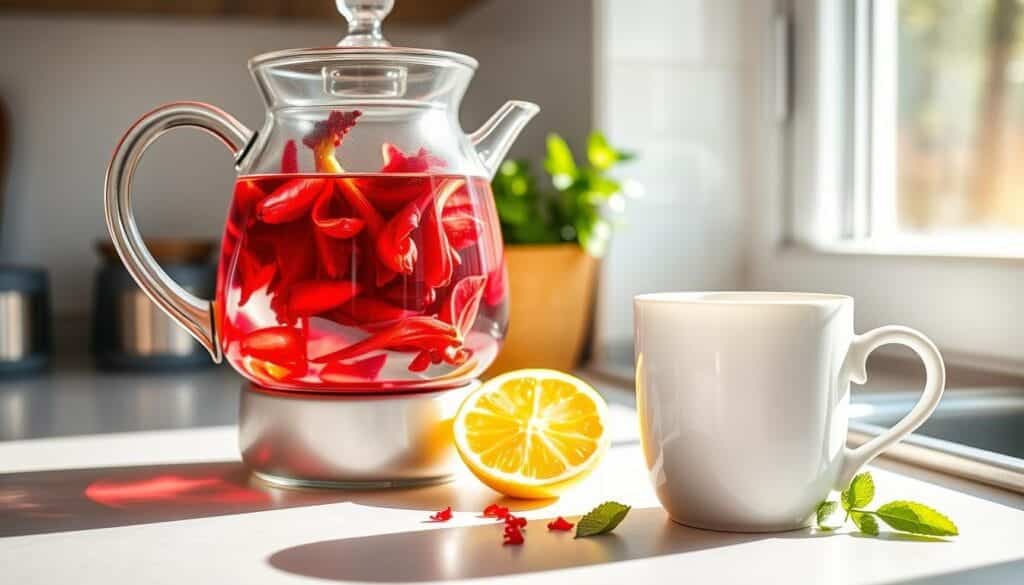 Brewing Hibiscus Tea at Home