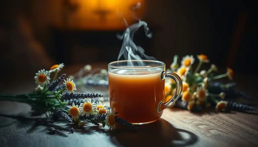 Chamomile tea relaxation