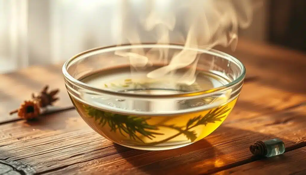 steam inhalation essential oils respiratory blend