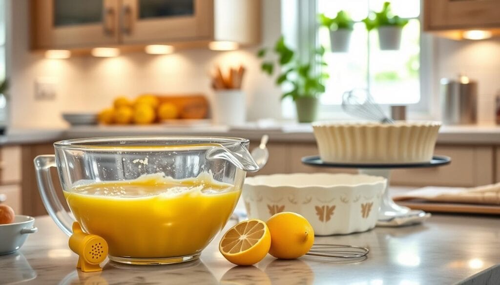 Lemon Olive Oil Cake Baking Steps