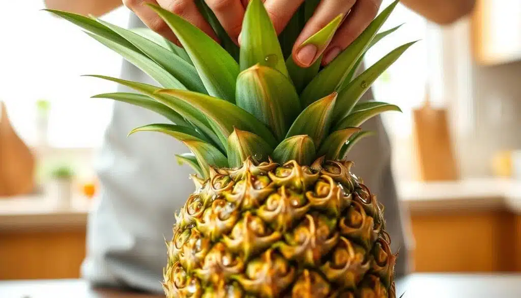 Pineapple Crown Preparation Technique Pineapple Crown Preparation Technique