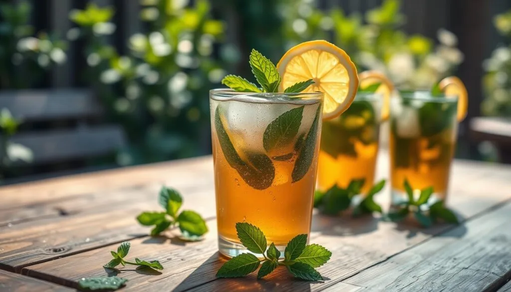 Refreshing Iced Peppermint Tea