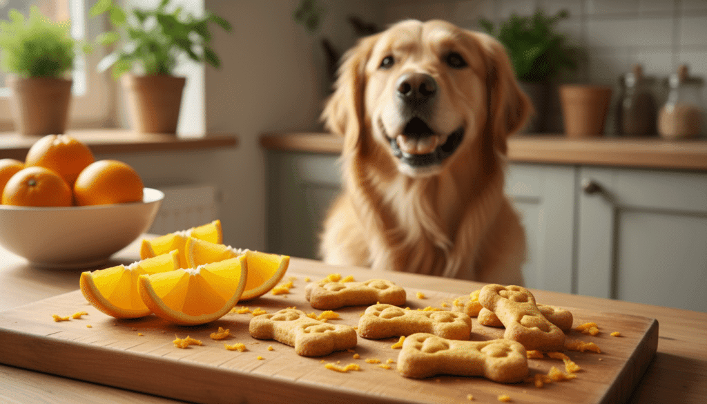 Dog-friendly orange treats