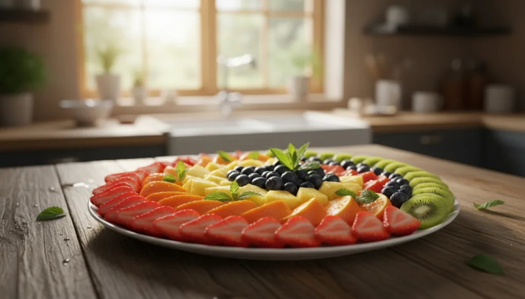 Rainbow Fruit Platter Arrangement Rainbow Fruit Platter Arrangement