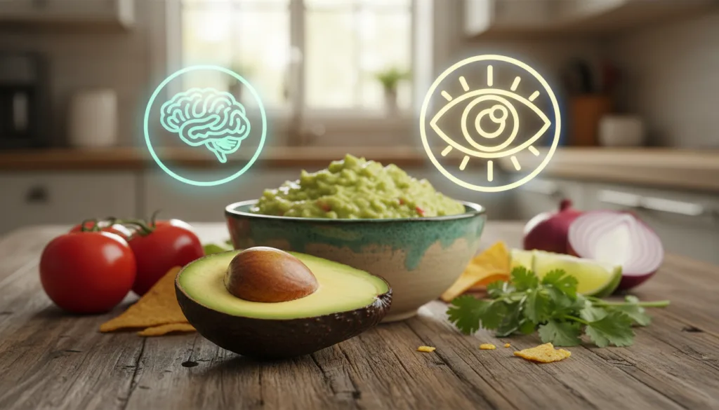 brain health and eye health benefits of lutein in guacamole