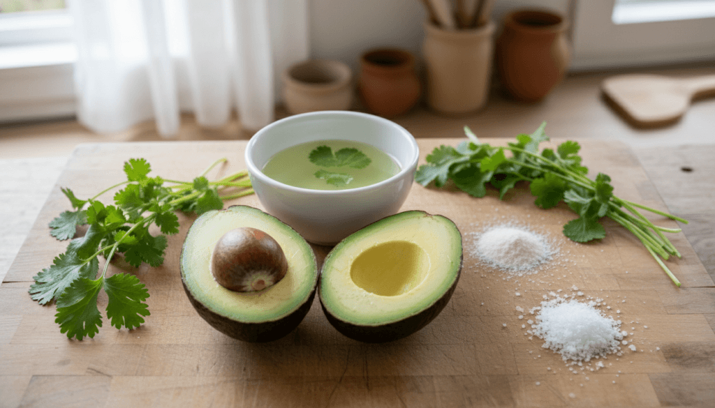 fresh avocado spread ingredients