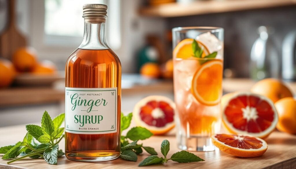 ginger mint syrup for blood orange cocktails ginger mint syrup for blood orange cocktails