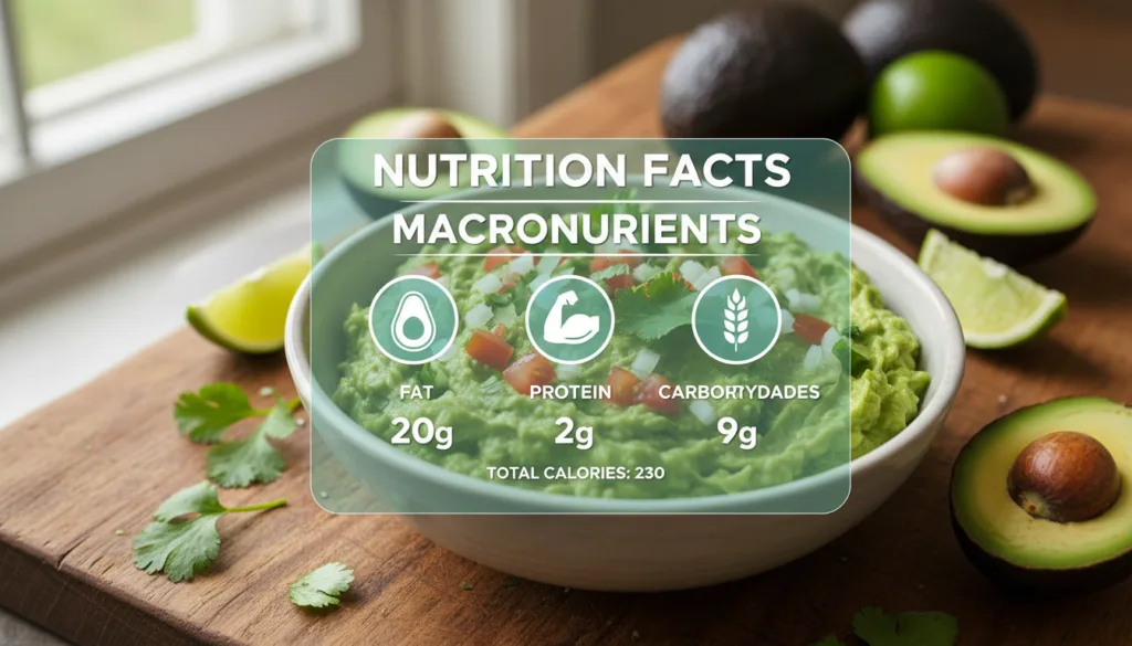 guacamole nutrition facts and macronutrient breakdown