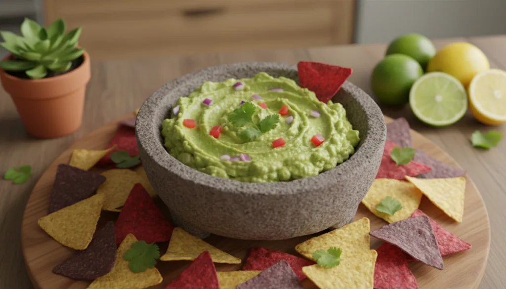heart-healthy guacamole with avocado