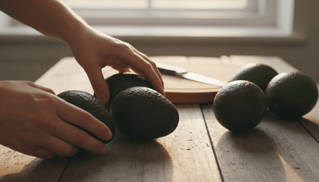 selecting ripe avocados for perfect spread